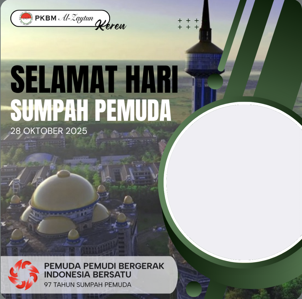 keluarga besar PKBM Al Zaytun mengajak untuk meramaikan dengan memakai twitbon ini