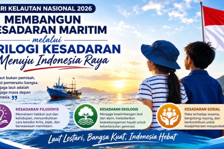 Hari Kelautan Nasional 2026: Membangun Kesadaran Maritim melalui Trilogi Kesadaran Menuju Indonesia Raya