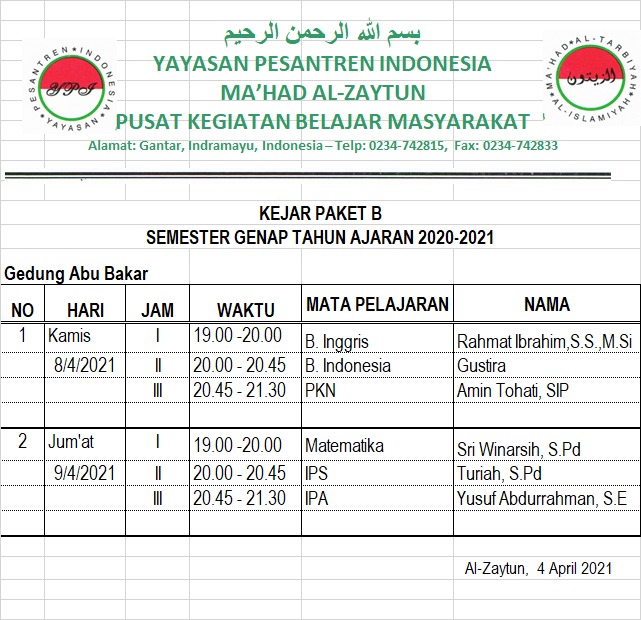 Kini..Ujian Semester..!!!