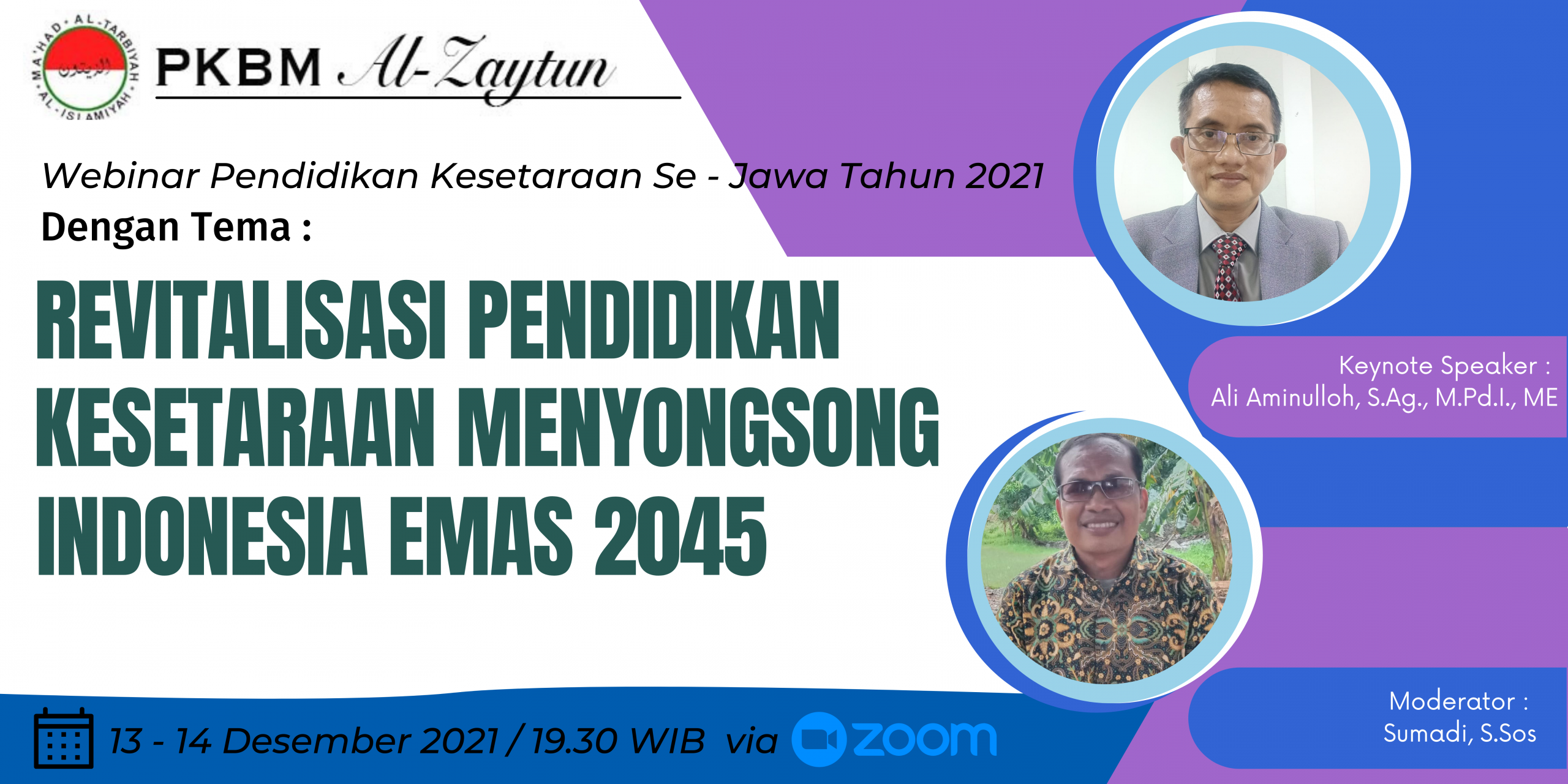 Webinar Pendidikan Kesetaraan Se – Jawa Tahun 2021