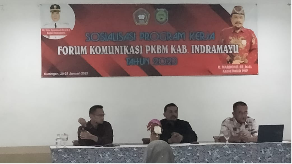 Pelaksanaan Kegiatan Sosialisasi Program Kerja Forum Komunikasi PKBM Kab. Indramayu Tahun 2023