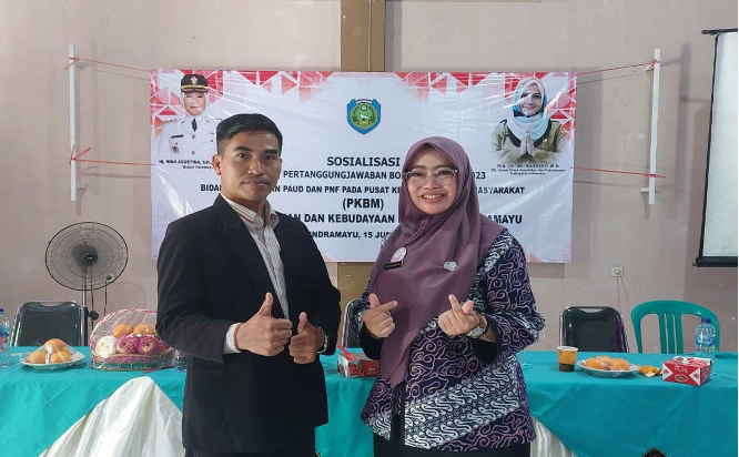 Pelaksanaan Kegiatan Sosialisasi  Laporan Pertanggungjawaban BOP APBD Tahun 2023 Bidang Pembinaan PAUD dan PNF pada Pusat Kegiatan Belajar Masyarakat (PKBM) Dinas Pendidkan dan Kebudayaan Kabupaten Indramayu