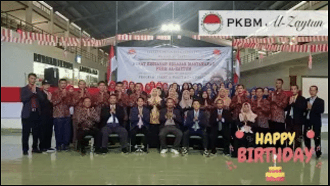 Keluarga besar PKBM Al Zaytun Paket B mengucapkan selamat ulang tahun YAB Syaykh Al Zaytun ke 79