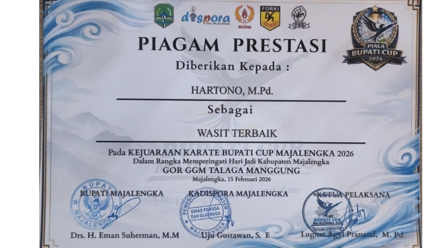 3.Dedikasi Tutor PKBM di Kejuaraan Karate Bupati Cup Majalengka 2026
